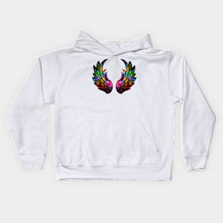 Colorful wings Kids Hoodie